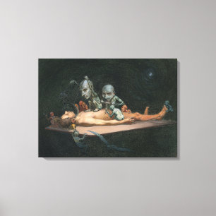 Near Death Experience Seeing Evil Demonic Spirits Canvas Print