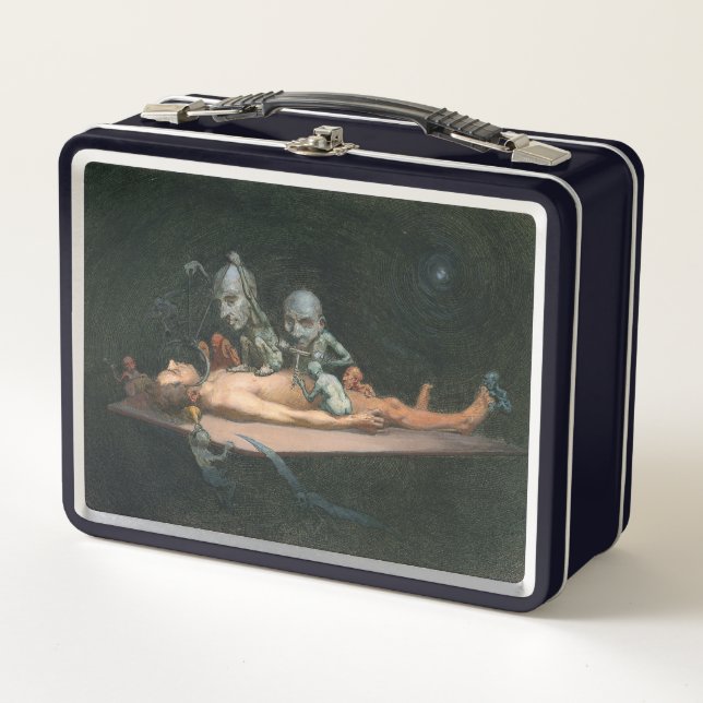 Near Death Experience Seeing Evil Demonic Spirits Metal Lunch Box (Front)