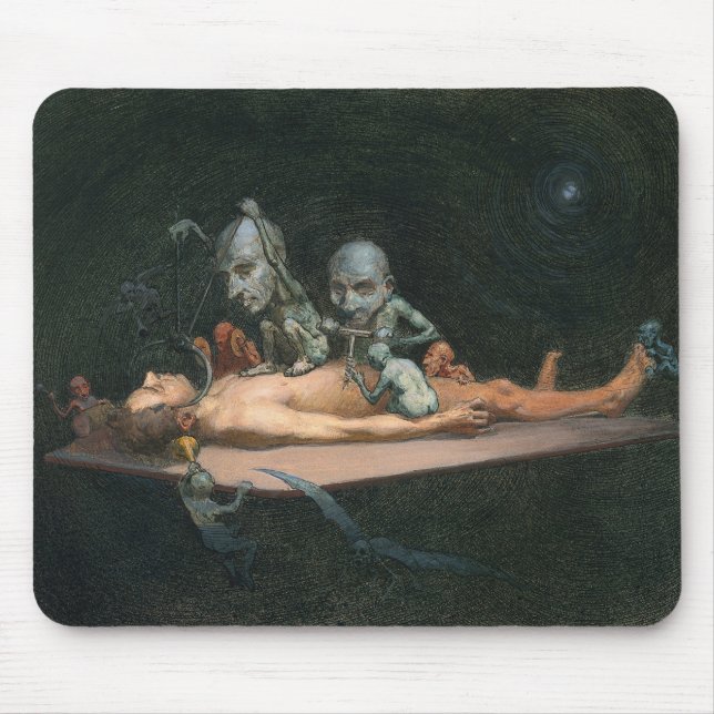 Near Death Experience Seeing Evil Demonic Spirits Mouse Mat (Front)
