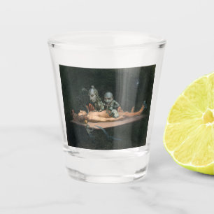 Near Death Experience Seeing Evil Demonic Spirits Shot Glass
