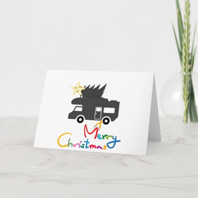 NEAR, FAR, ON THE ROAD "MISS U AT CHRISTMAS" HOLIDAY CARD (Front)