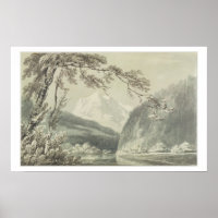 Near Grindelwald, c.1796 (blue & grey wash over gr