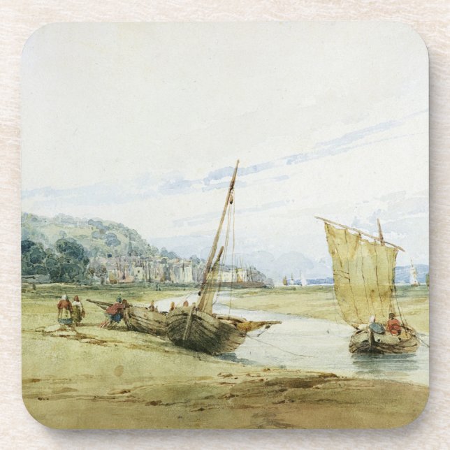 Near Honfleur, c.1822 (w/c over graphite on paper) Coaster (Front)