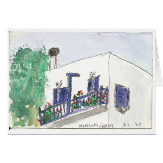 "Near Laki Square" watercolor art card