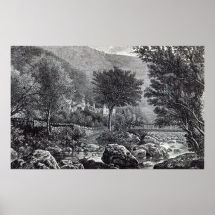 Near Lynmouth, from 'Leisure Hour', 1888 Poster