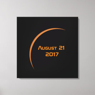 Near Maximum August 21, 2017 Partial Solar Eclipse Canvas Print