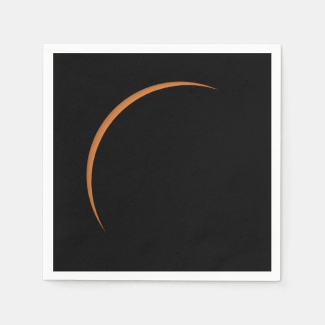 Near Maximum Partial Solar Eclipse Napkin (Front)