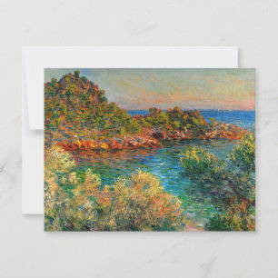 Near Monte Carlo, famous painting by Claude Monet, Card