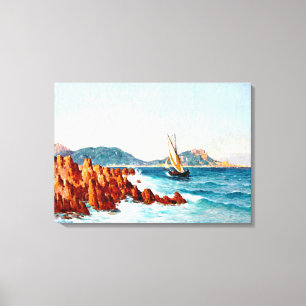 Near Saint Raphael, France, fine art painting Canvas Print