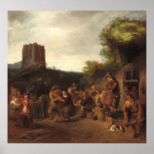 Near the Inn - C. van Renesse Fine Art Poster