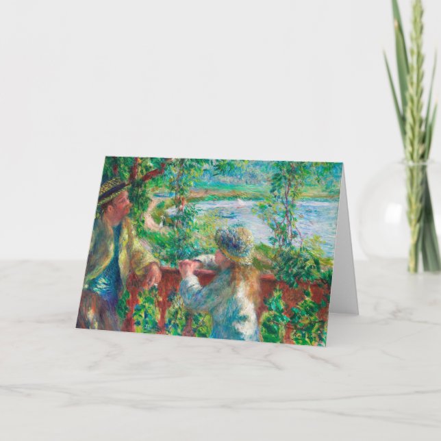 Near the Lake by Renoir Impressionist Painting Card (Front)