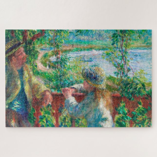 Near the Lake by Renoir Impressionist Painting Jigsaw Puzzle (Horizontal)