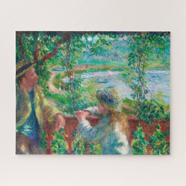 Near the Lake by Renoir Impressionist Painting Jigsaw Puzzle (Horizontal)