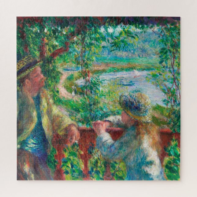 Near the Lake by Renoir Impressionist Painting Jigsaw Puzzle (Vertical)