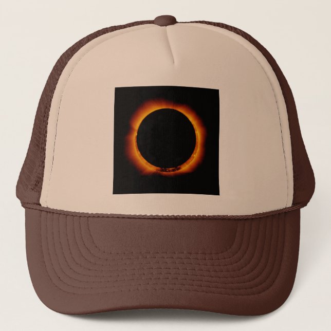 Near Total Solar Eclipse Trucker Hat (Front)