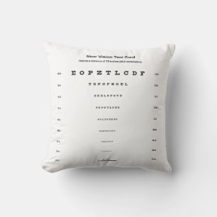 Near Vision Test Card Visual Acuity Exam Cushion
