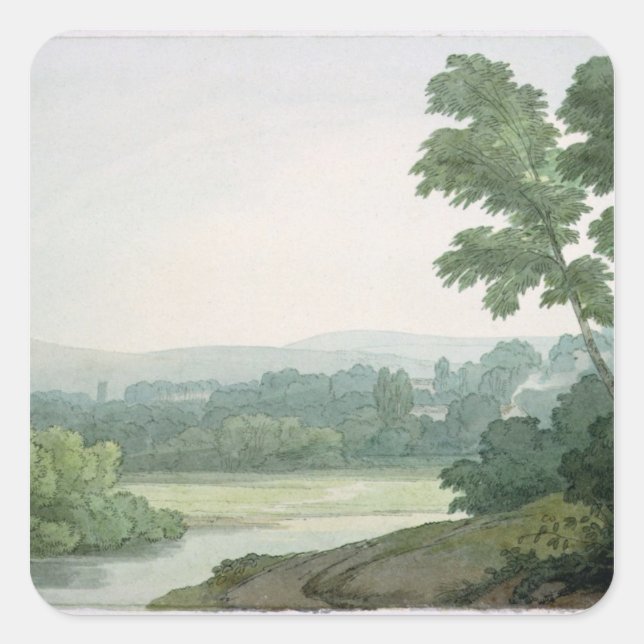 Near Washfield, Devon Square Sticker (Front)