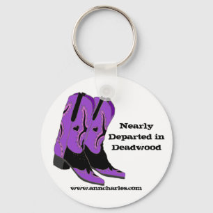 Nearly Departed in Deadwood Boots Key Ring