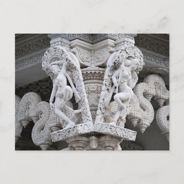 Neasden Temple - Baps Shri Swaminarayan Mandir Postcard (Front)