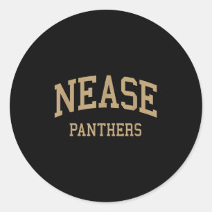 Nease High School Hs Ponte Vedra Fl Retro Sports Classic Round Sticker