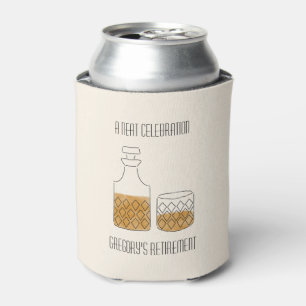 Neat Celebration Whiskey Retirement Party Favour Can Cooler