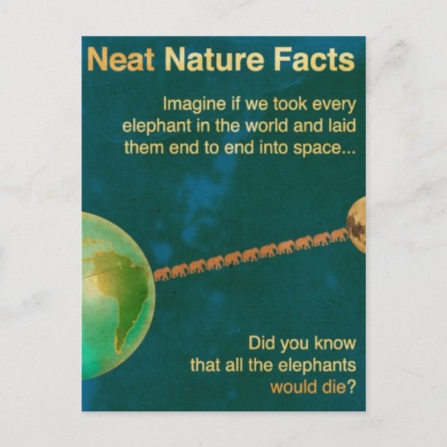 neat nature facts postcard (Front)