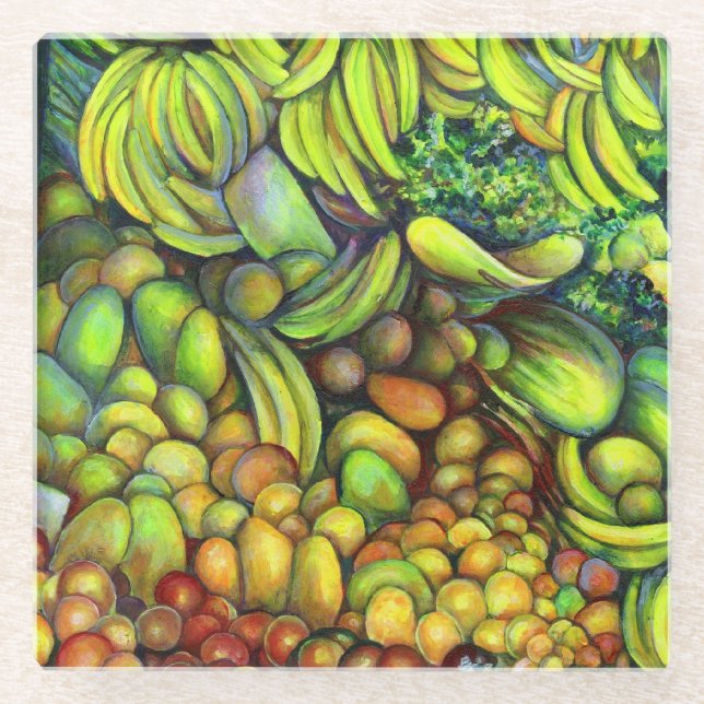 Neat, Sweet and in the Side Pocket, Mexico Glass Coaster (Front)