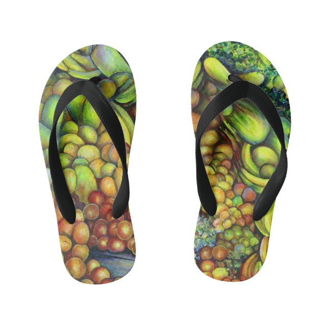 Neat, Sweet and in the Side Pocket, Mexico Kid's Flip Flops (Footbed)