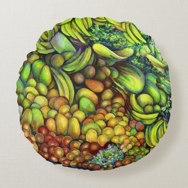 Neat, Sweet and in the Side Pocket, Mexico Round Cushion (Front)