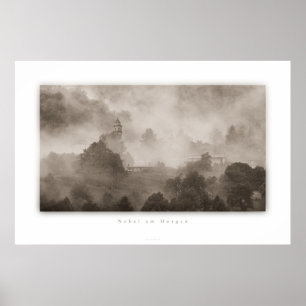 Nebel am Morgen Poster
