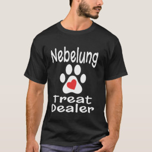 Nebelung Treat Dealer Cat Paw Print Heart Lover Mo T-Shirt