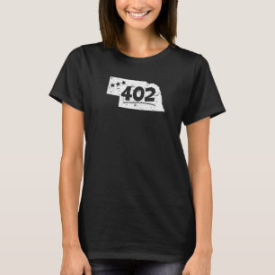 Nebraska 402 Area Code State Pride Souvenir Omaha T-Shirt