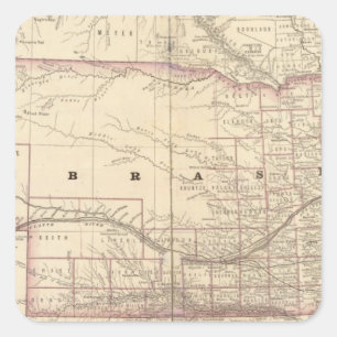 Nebraska 5 square sticker