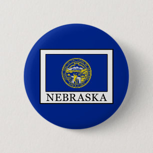 Nebraska 6 Cm Round Badge