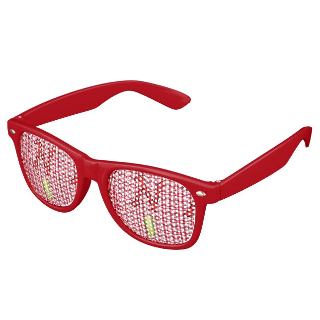 Nebraska Adult Retro Party Shades (Angled)