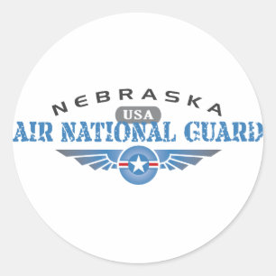 Nebraska Air National Guard Classic Round Sticker
