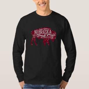 Nebraska Buffalo For Men Bison Costume Kid Clothin T-Shirt