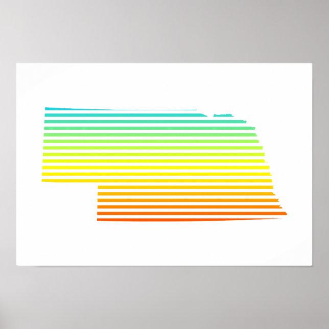 nebraska chill fade poster (Front)