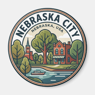 Nebraska City USA Magnet
