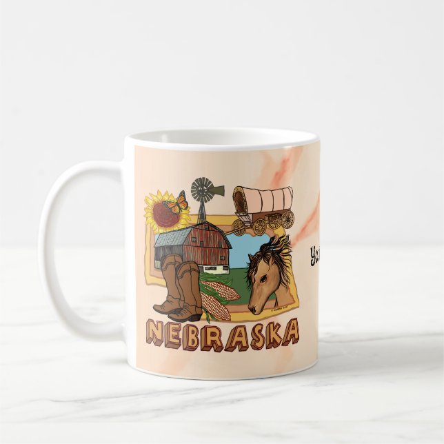 Nebraska Coffee Mug (Left)