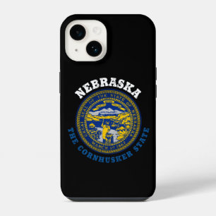 NEBRASKA CORNHUSKER STATE FLAG iPhone 14 CASE