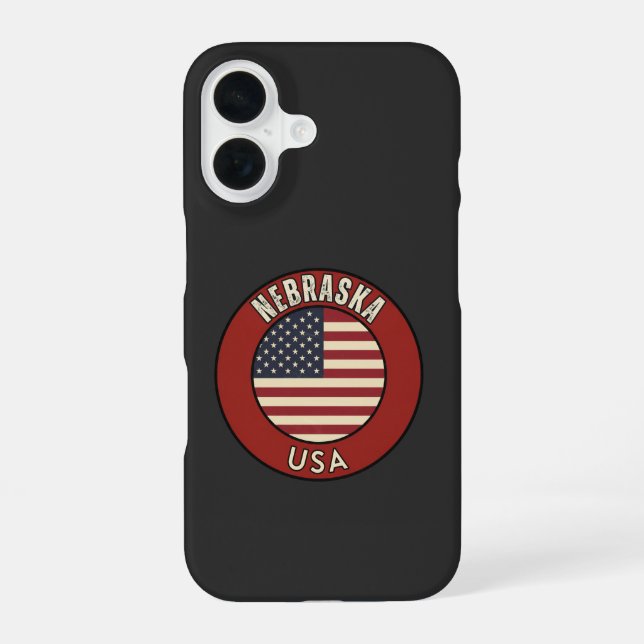 Nebraska Cornhusker State Gif  iPhone 16 Case (Back)
