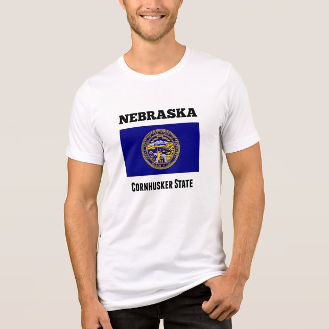 Nebraska, Cornhusker State, Tri-Blend Shirt (Front)