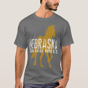 Nebraska Cowboy Horse Riding Prairie Farmer Ranche T-Shirt