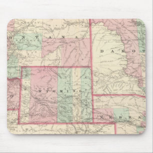 Nebraska, Dakota, Idaho, Montana, and Wyoming Mouse Mat