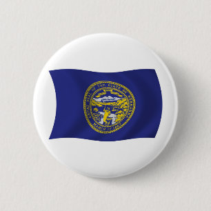 Nebraska Flag Button