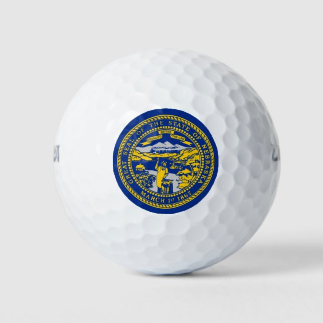 NEBRASKA FLAG GOLF BALLS (Front)