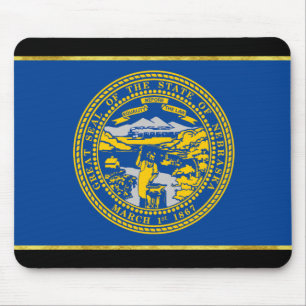 Nebraska flag mouse mat