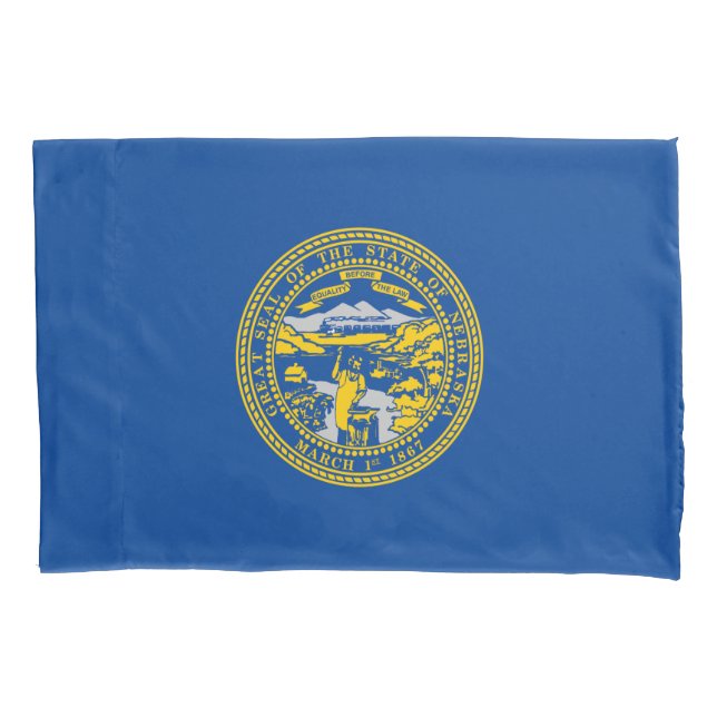 Nebraska flag pillowcase (Front)