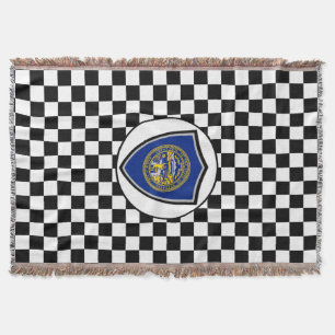 Nebraska flag throw blanket